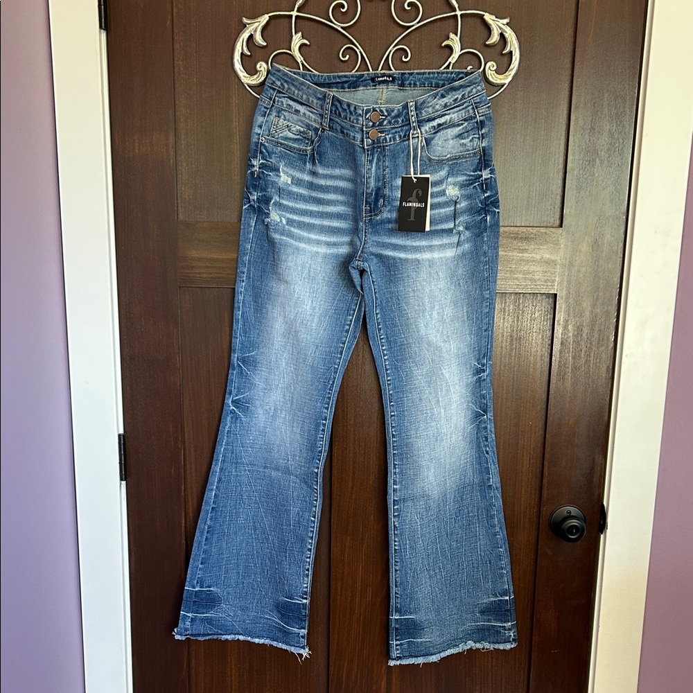 Stylish Blue Flare Jeans